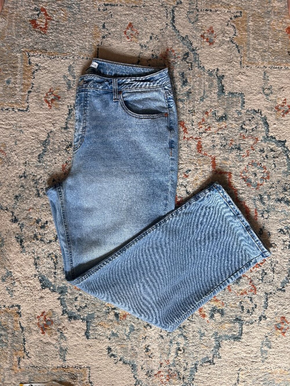 And Now This High Rise Straight Leg Jeans Light Wash Denim Macy's Size 32